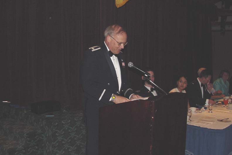 Lt Col Mark Kahley was the guest speaker for the Squadron's Dining Out